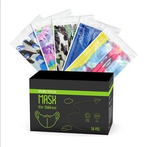 Kids 2 Ply Disposable Face Masks with design